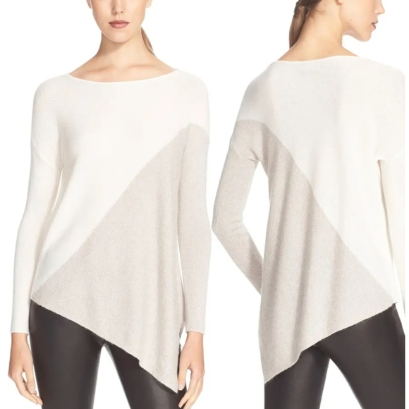 Alice + Olivia cashmere assymetrical color block - Picture 6 of 6